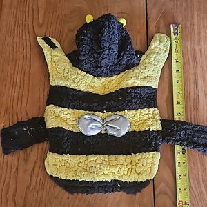 Friends Forever Small Dog Bumblebee Halloween Costume Coat Yellow